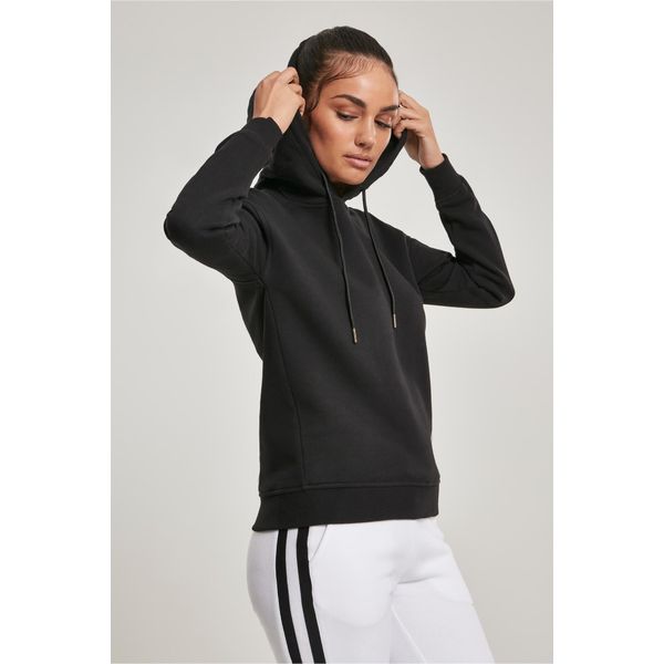 Urban Classics Donna - Felpa Con Cappuccio Organic Basic Schwarz - S-image