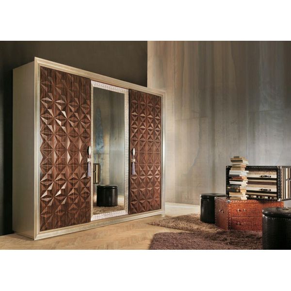 Cassettiera Con 2 Cassetti Credenza Credenza Mobile Lucido In Marrone Nuovo-image