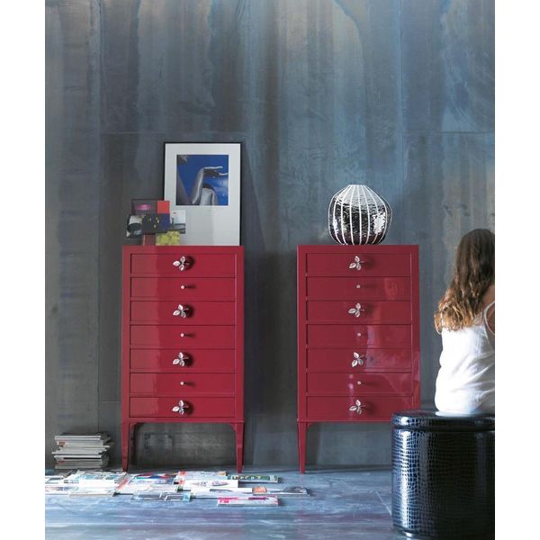 Cassettiera Armadio Alto Credenza Armadi Mobili Mobili Solidi Italiani-image