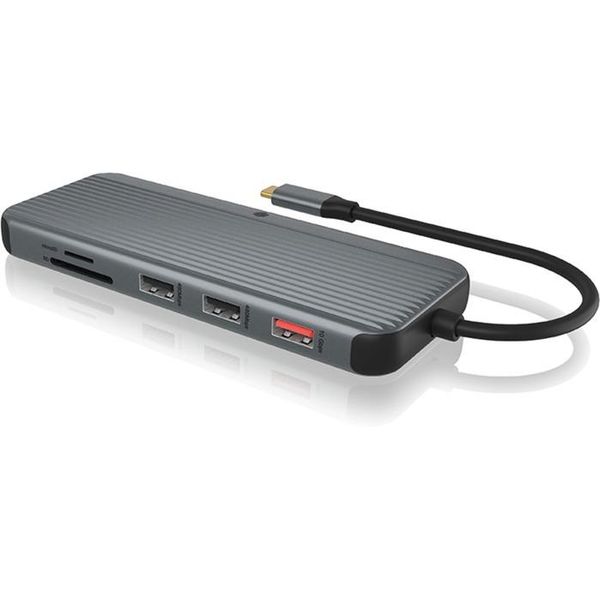 Icy Box IB-DK4060-CPD - Docking Station - Per Notebook - USB-C 3.2 Gen 2 - 2 X Hdmi, Dp - 1Gbe (IB-DK4060-CPD)-image