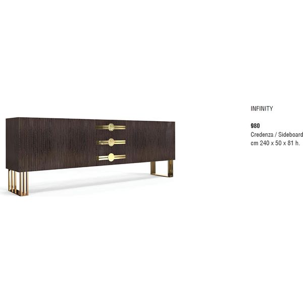 Mobili Armadio Cassettiera Credenza Credenza Marrone Credenze In Legno Massiccio-image