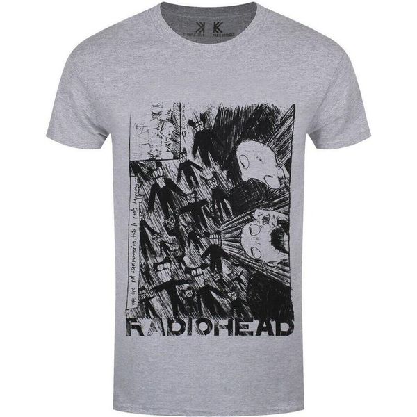 Radiohead - Maglietta Da Uomo/Donna Unisex RO3159 (Xxl) (Grigio)-image
