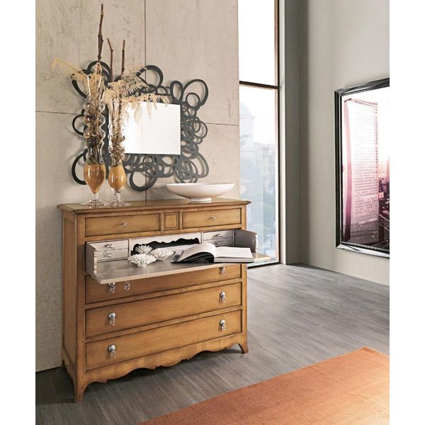 Cassettiera Armadio Credenza Classica Nuova Cassettiera Legno Armadi Credenza Mobili-image