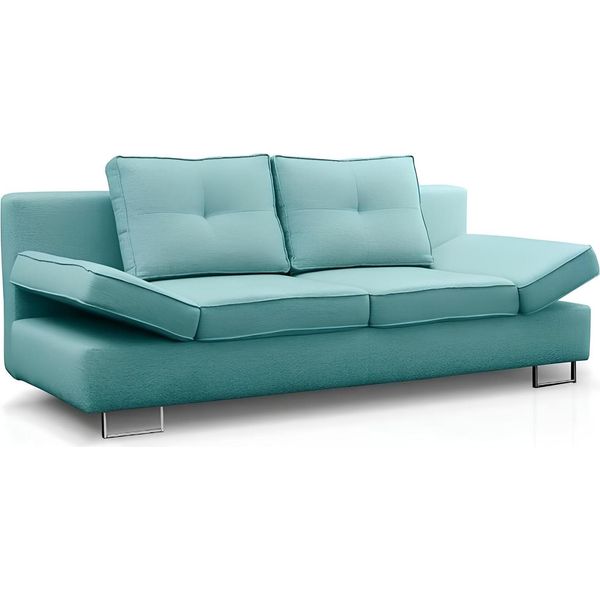 Divano A 3 Posti Divano In Tessuto Imbottito Set Letto Funzione Divano Letto Nuovo-image