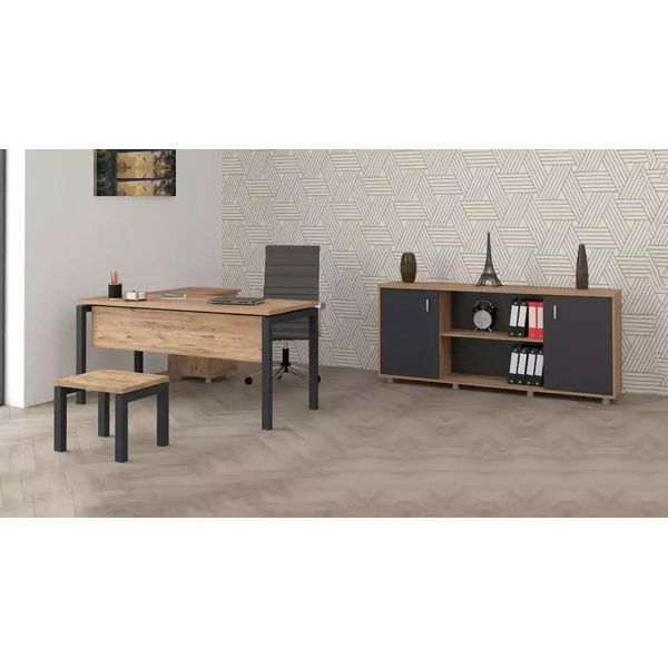 Ufficio Per Studio Legale Studio Legale Arredamento Completo Armadio Tavolo 3 Pz-image