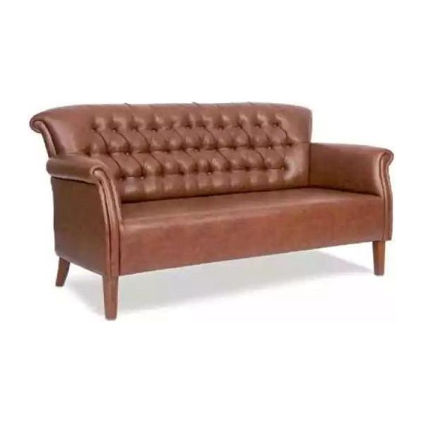 Lusso Divano Chesterfield A Tre Posti Marrone Mobili Da Salotto Divani Moderni Design-image