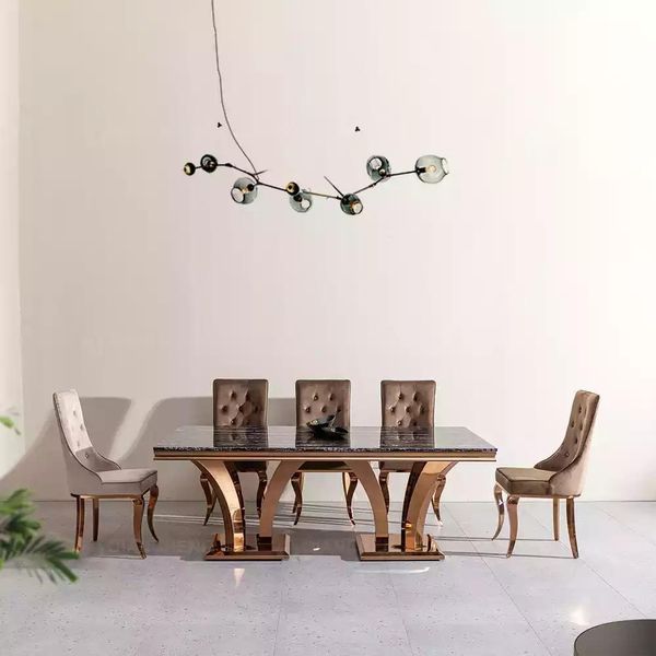 Tavolo Da Pranzo Tavolo Da Pranzo Tavoli Da Pranzo Sala Da Pranzo Moderna Designer 200X75 Mobili-image