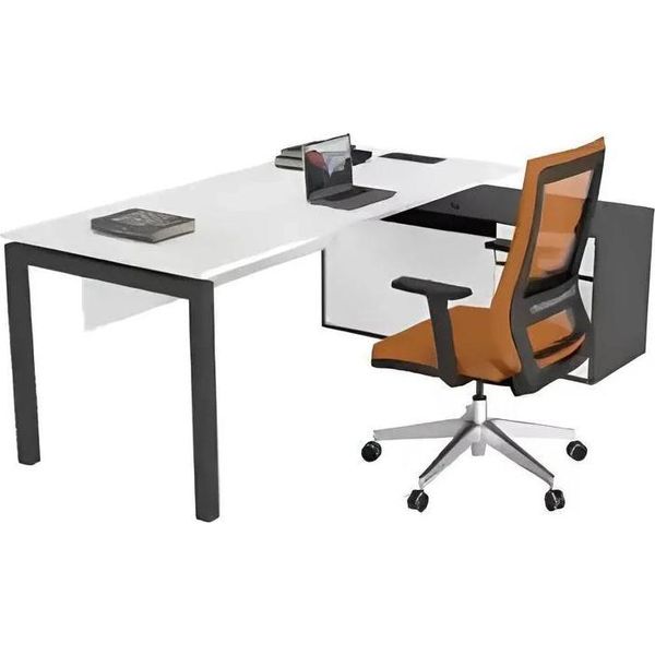Scrivania Bianca Scrivania Per Computer Scrivanie Per Ufficio Mobili In Legno Mobili Per Scrivere Moderni-image