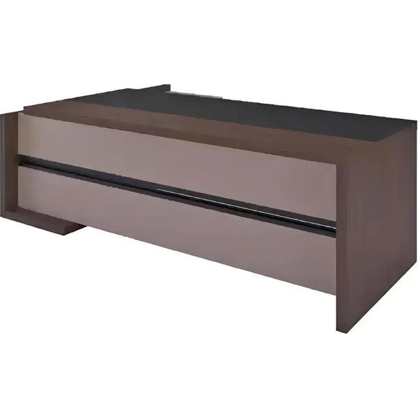 Scrivania Tavoli In Legno Tavolo Da Ufficio Marrone Mobili Di Design Nuovo-image