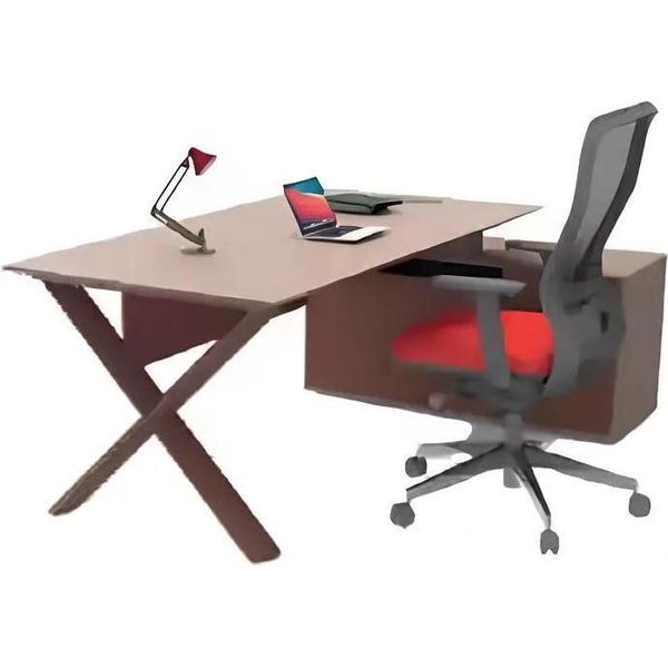 Scrivanie Mobili Per Ufficio Scrivania Ad Angolo Tavoli Da Lavoro Mobili In Legno Marrone-image