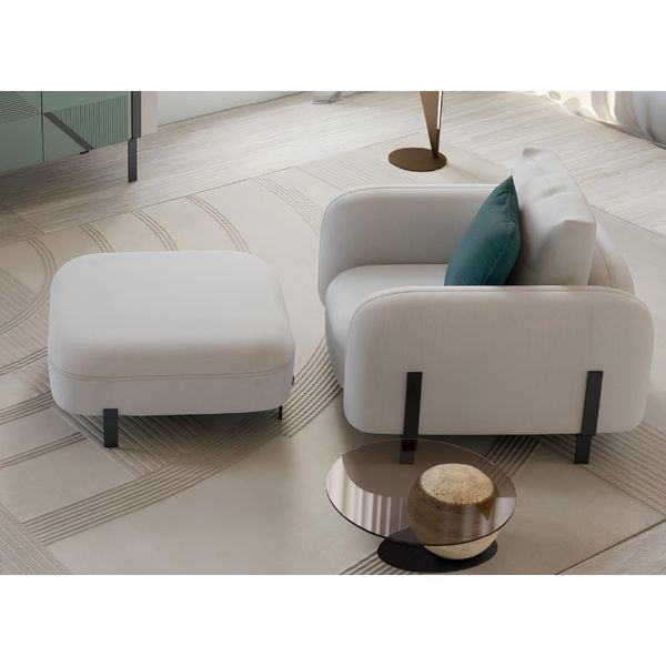 Poltrona Design Poltrona Design Tessile Soggiorno Arredamento Italiano Salotto-image
