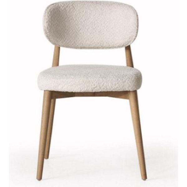 Sedia Sedia Tessile Poltrona Sala Da Pranzo Legno Poltrona Sedie Design Imbottitura-image