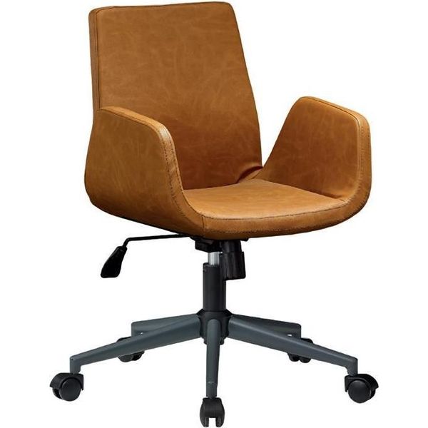 Poltrona Ufficio Studio Rivestimento In Pelle Sedie Girevoli Per Computer Conferenza-image
