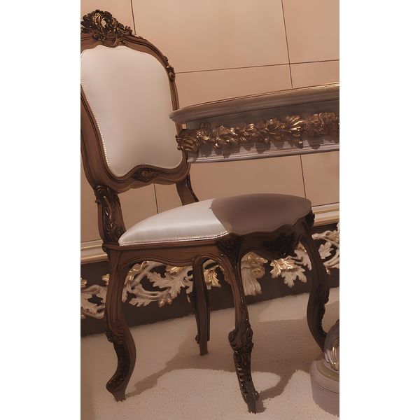 Sala Da Pranzo Sedia Mobili Barocco Rococò Tavolo Da Pranzo Sedie Italiano Interno Nuovo-image