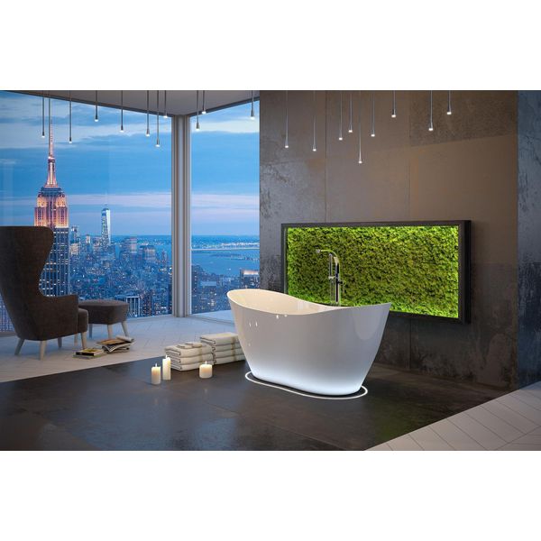 Esclusiva Vasca Da Bagno Freestanding In Acrilico Doccia Bagno Scarico Design Vasche Da Bagno Nuovo-image
