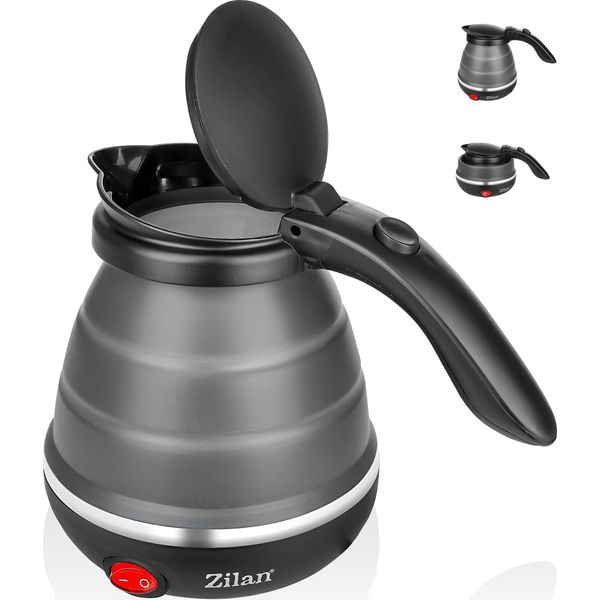 Bollitore Da Viaggio Zilan Piccolo 0,5 Litri Bollitore Pieghevole Mini Bollitore Portatile Mini Bollitore Pieghevole Bollitore Da Viaggio Bollitore Mobile Compatto Da Campeggio-image