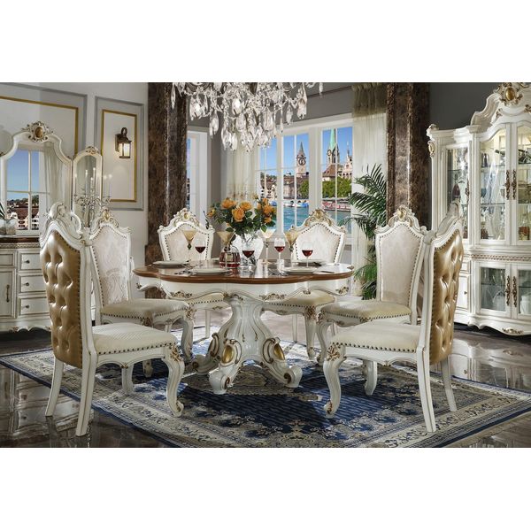 Royal 9 Pezzi Sala Da Pranzo Barocco Rococò Tavolo 8X Sedie Nuovo-image