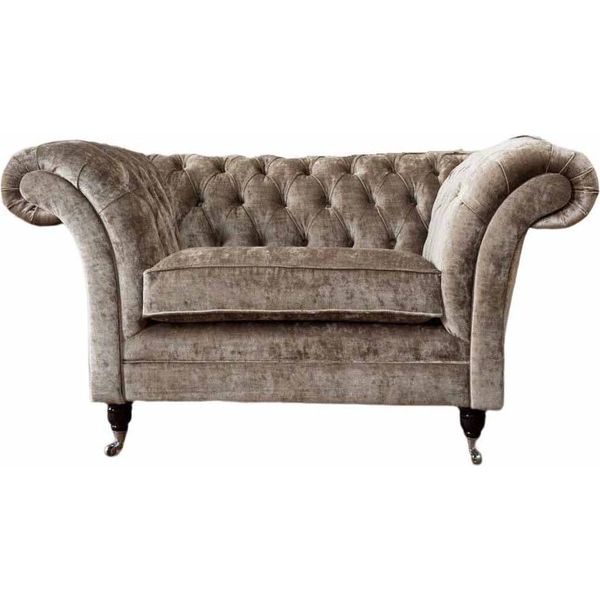 Poltrona Chesterfield Di Design 1 Posto Divano Imbottito Divani Tessili-image