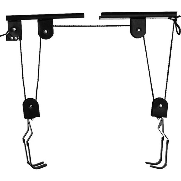 Sospensione Per Biciclette - Sollevatore Universale A Soffitto Con Capacità Di Carico Di 60 Kg, Ideale Per Riporre Le Biciclette In Modo Salvaspazio-image