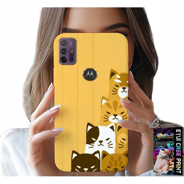 Custodia Per Motorola Moto G10 / G30 - Love Cat, Motivi Con Gatti, Custodia + Vetro-image