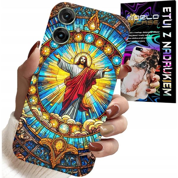 Custodia Per Motorola Moto G55 - Gesù Cristianesimo Religione + Vetro-image