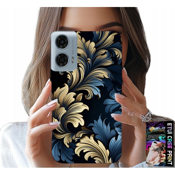 Custodia Per Motorola Moto G85 5G - Elegante Custodia Dorata Con Motivi Alla Moda-image