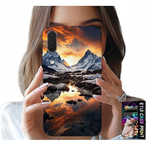 Custodia Per Huawei P20 - Fiume, Montagne, Cime, Everest + Pellicola Protettiva-image