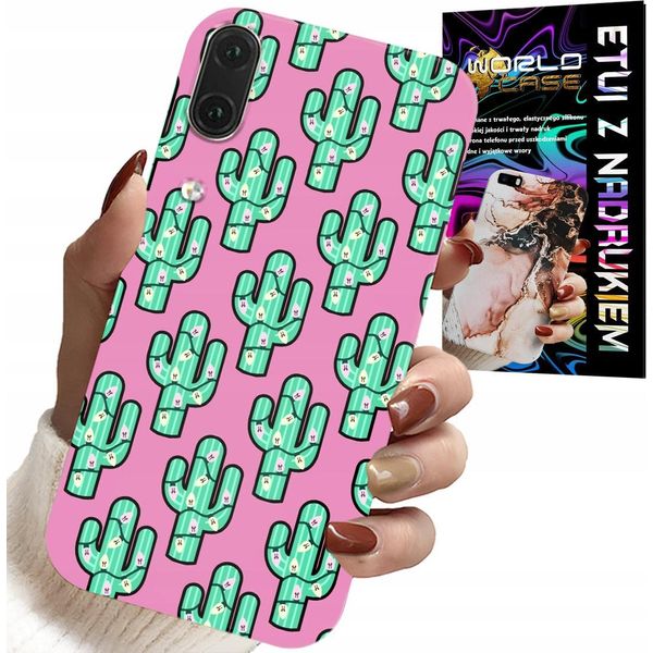 Custodia Per Huawei P20 - Cactus, Cactus Su Sfondo Rosa + Pellicola Protettiva-image