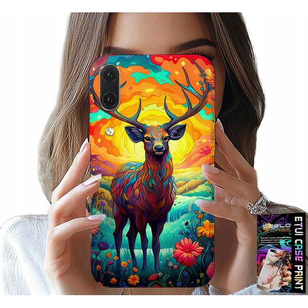 Custodia Per Huawei P20 - Motivi Colorati Cervo Alce Animali Della Foresta-image