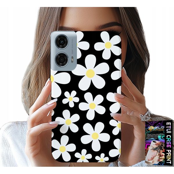 Custodia Per Motorola Moto G85 5G - Margherita, Margherite, Fiori, Retro-image