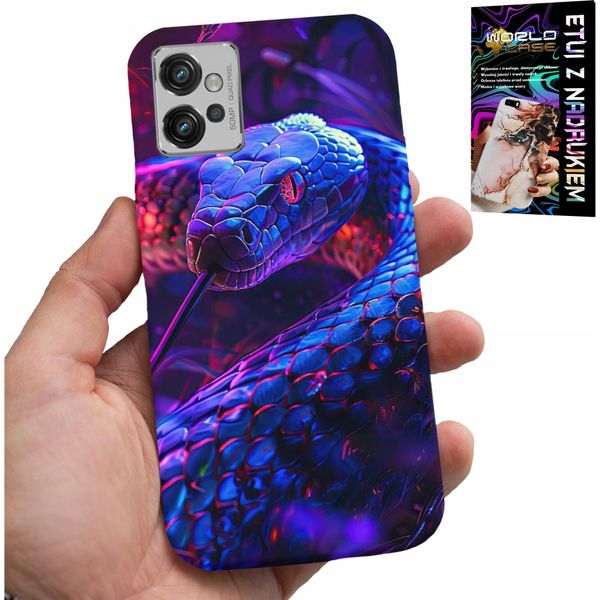 Custodia Per Motorola G32 - Serpente Cobra Serpente A Sonagli Rettili Custodia + Pellicola Protettiva-image