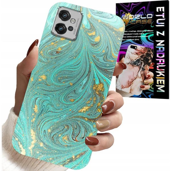 Custodia Per Motorola G32 - Motivi Marmorizzati + Pellicola In Idrogel-image