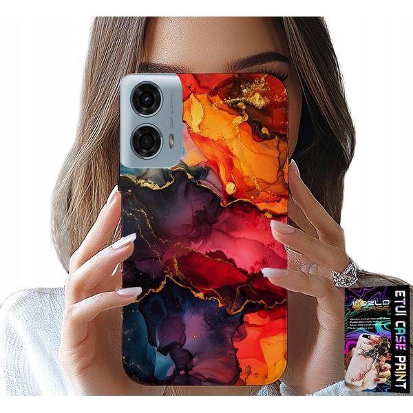Custodia Per Motorola Moto G85 5G - Motivi In Pietra, Custodia + Vetro-image