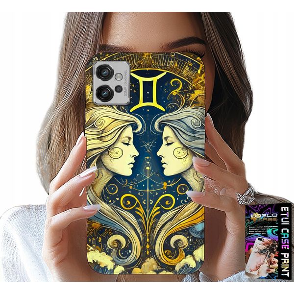 Custodia Per Motorola G32 - Segno Zodiacale, Gemelli Astronomia Case-image