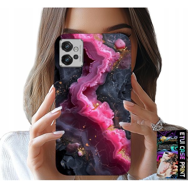 Custodia Per Motorola G32 - Rosa Marmorizzato, Modelli Alla Moda-image
