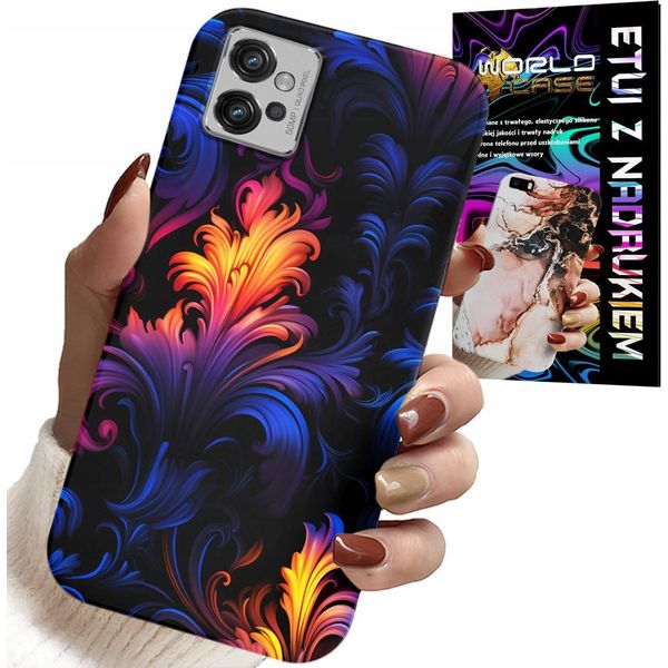 Custodia Per Motorola G32 - Motivi Astratti Colorati + Pellicola Protettiva-image