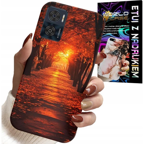 Custodia Per Motorola Moto E22 / E22I - Parco, Autunno, Foglie Che Cadono, Schienale-image