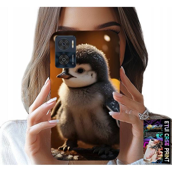 Custodia Per Motorola Moto E22 / E22I - Pinguino Carino, Tuptak, Madagascar Motivi-image