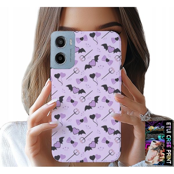 Custodia Per Motorola E15 / G05 - Modelli Alla Moda Forche Cuori Fiocchi Fiocco-image