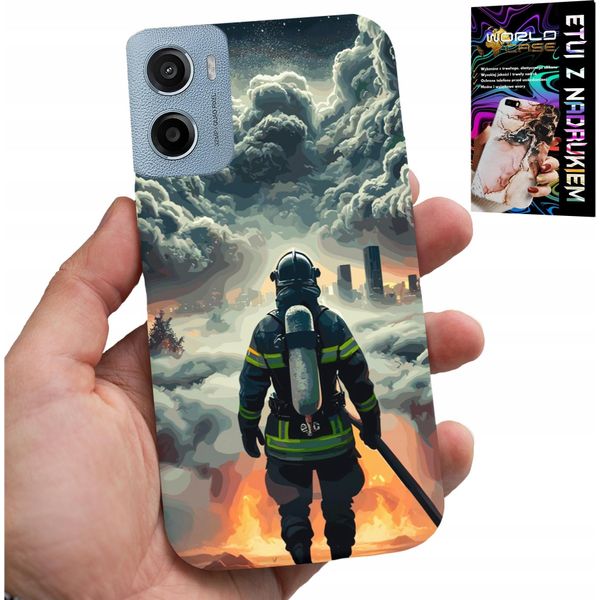 Custodia Per Motorola E15 / G05 - Vigili Del Fuoco Incendio Pompiere Custodia Case-image