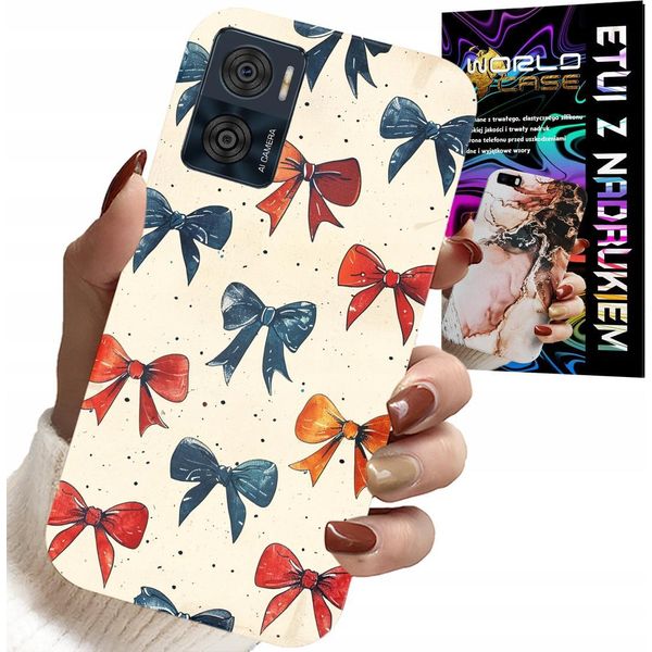 Custodia Per Motorola Moto E22 / E22I - Nastri Colorati Nastro Modelli Alla Moda-image