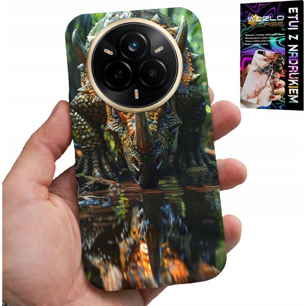 Custodia Per Realme 14 Pro+ 5G - Dino Dinosauro Triceratops Custodia-image