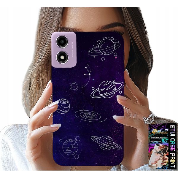 Custodia Per Motorola Moto E14 - Cosmo Pianeti Stelle Galassia Motivi-image