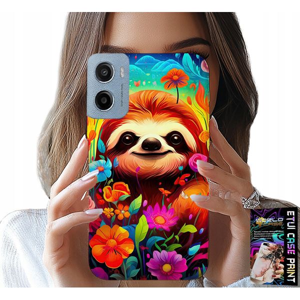 Custodia Per Motorola E15 / G05 - Motivi Colorati Koala Animali + Pellicola Protettiva-image
