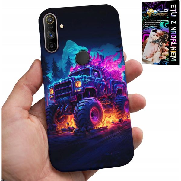 Custodia Per Realme C3 - Monstertruck Mega Truck Design Case-image