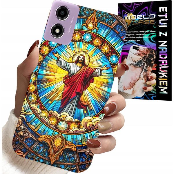 Custodia Per Motorola Moto E14 - Gesù Cristianesimo Religione + Vetro-image