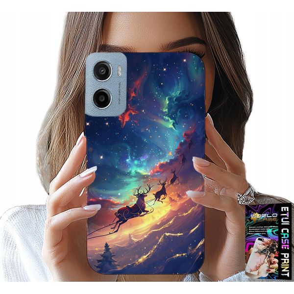 Custodia Per Motorola E15 / G05 - Reniferek Dolce Renna Natalizia Motivo-image