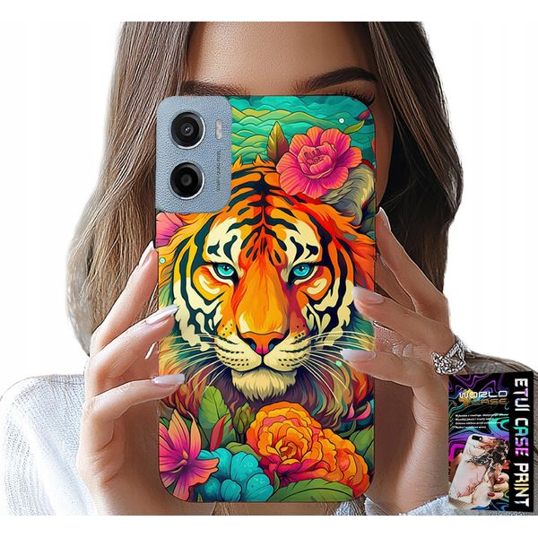 Custodia Per Motorola E15 / G05 - Motivi Animali Tigre Tigroccino Custodia-image