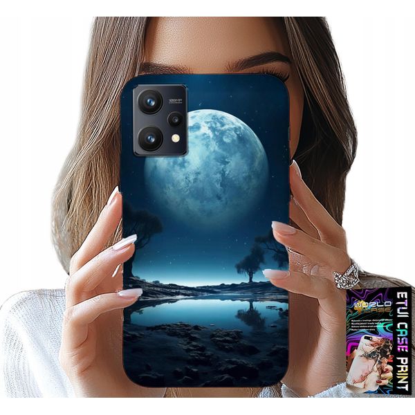 Custodia Per Realme 9 5G - Luna Piena Custodia + Pellicola Protettiva-image