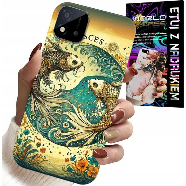 Custodia Per Realme C11 2021 - Segno Zodiacale, Pesci Astronomia + Foil-image